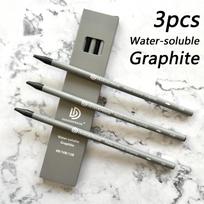 6B/10B/12B Woodless Water-soluble Graphite Stick Pencil Bold Black Charcoal Art Student Sketch Painting Graphite Pen Art Supplie gray