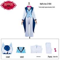 Helluva Boss & Hotel Vox Vincent Cosplay Outfit XXL white