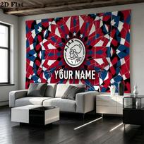 Custom Name AFC Ajax Printed Tapestry – Wall Hanging for Bedrooms, Dorms, and Home Decor 180cm x 230cm