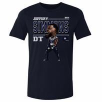 Jeffery Simmons Tennessee Cartoon WHT Men's Kids Women's Unisex T-shirt Tee Tops 150 black