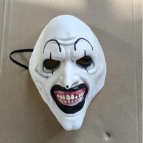 New Soul-Stealing Clown Mask Terrifier 3 mask Black and white clown cos scary clown mask Only the mask white