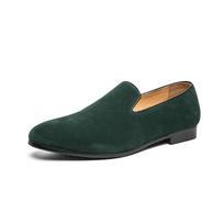 Aukštos kokybės prekės ženklo Park laisvalaikio batai vyrams Suede odiniai batai Blizgūs odiniai batai vyriški loaferiai 47 gray