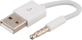 2 in 1 data cable for Apple Ipod Shuffle 2G, 3G