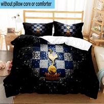 3PCS Tottenham Hotspur Crest Bedding Set For Bedroom, Dormitory,Including 1pc Duvet Cover And 2pcs Pillowcases Large size Fan gift 135cmx200cm