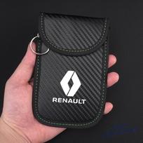 Car Key Case Signal Blocker Bag Car RFID Shielding Pocket Anti-Theft Pouch For Renault MeganeTrafic Scenic Kangoo Master Kaptur T111 gray