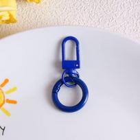Connecting Ring Snap Lobster Clasp Hooks Candy Color Carabiner Keychain Clips  Handmade tamsiai mėlyna spalva
