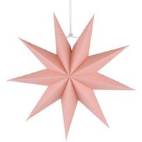 New 30cm Star Lanterns Folding 9-Pointed Christmas Decorations DIY Crafts Christmas Hanging Paper Stars Wedding Decor rožinė