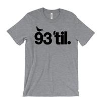 93 'Til Infinity T-Shirt - Souls Of Mischief - Del - Hiero - Bay Area Hip Hop - Vntg Rap Tee - 90s 2XL gray
