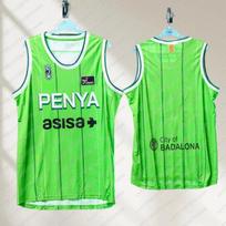 202627 Joventut Badalona Unisex Basketball Jersey Vest  Sleeveless Breathable Vest Street Basketball Jersey FamilyMatching 5XL green
