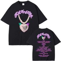 Omar Courtz Por Si Manana No Estoy 2026 Tour Graphic T-shirt Men Women Fashion Retro T Shirts Harajuku Polyester T Shirt Streetwear S white