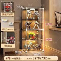 Transparent Acrylic Display Cabinet for Figurines And Toys Dustproof Storage Box Show Case Compatible with Couche Building Bl...