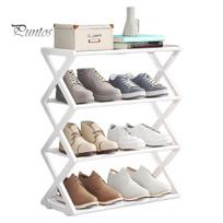 Shoe Organizer Storage Rack Detachable 4 Tiers Large Capacity Stable Structure Closet Holder Entryway Shelf Bedroom Free Standing