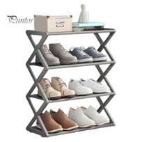 Shoe Organizer Storage Rack Detachable 4 Tiers Large Capacity Stable Structure Closet Holder Entryway Shelf Bedroom Free Standing