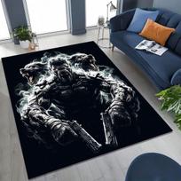 Klasikinis žaidimas Call of Duty Ghost Simon Animacinis Menas Kilimas Miegamajam Svetainei Sofai Namų Durų Kilimėlis Dekoras, Vaikams Neslystantis Grindų Kilimėlis 80x120cm( 31x47in)