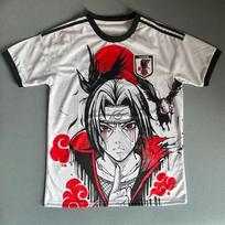 Uchiha Itachi Varna Anime Japonijos Nacionalinės Komandos Futbolo Marškinėliai Vyrams Greitai Džiūstantys Kvėpuojantys Ventiliatoriaus Sportiniai trumpomis rankovėmis Viršutiniai drabužiai XL