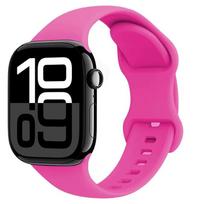 Silikoninė apyrankė Apple Watch 11 10 46mm 42mm 9 8 7 45mm 41mm Ultra 3/2 49mm Sportinė apyrankė iWatch 6 5 4 SE 44mm 40mm Ultra 3-2-1 49mm pink