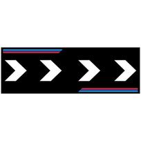 Garage Racing Stripe Mat, Motorcycle Non-Slip Dust-Proof Rug, Durable Industrial Style Carpet Home Decoration 50x100cm
