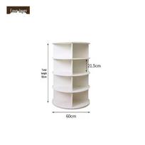 2024 Rotatable 16-Tier Plastic Shoe Rack for Hallway white