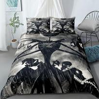 Scream siaubo nakties užvalkalų komplektas JAV King Queen Dvigulė Pilna Dvigulė Viengulė Dydžio Lovos Patalynės Komplektas 150x200cm gray