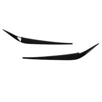 1 Pair Headlight Eyebrow Stickers Car Headlamp Eyelid Decal Cover Replacement for X3 X4 G01G02 2018+ Black black