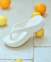 Otz Beadle Platform Flip-Flops Ivory Ozfjgs211I (39)Ivory/230