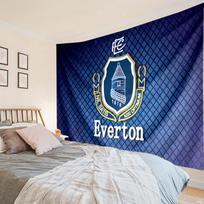 Everton Football Club Crest Tapestry, Unique Design Tapestry, Wall Decor for Bedroom,Livingroom, Playroom,Heartwarming Fan Holiday Gifts 100cmx150cm blue