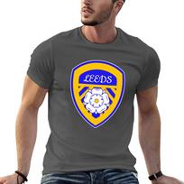 Leeds Crest Fanmade Merchandise Tshirt Retro Graphic Print Tshirt L black