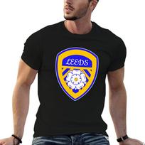 Leeds Crest Fanmade Merchandise Tshirt Retro Graphic Print Tshirt 4XL black