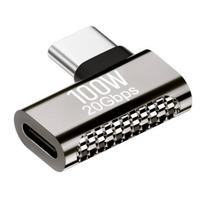 Cinko lydinio USB C OTG adapteris Type-C moteriškas į vyrišką įkroviklis 20Gbps 100W PD greitas įkrovimas ir duomenų sinchronizavimo keitiklis telefonui, nešiojamam kompiuteriui, planšetiniams kompiuteriams