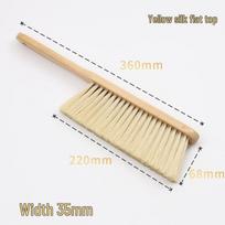 Solid Wood Sofa & Bed Dust Removal Brush - Soft Bristles for Household Cleaning white