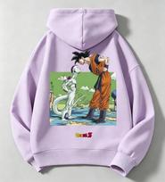 Best-selling Dragon Ball Z Anime Children's Hooded Sweatshirt for Boys and Girls - Warm and Soft Pullover Baby Sweater 150 gray