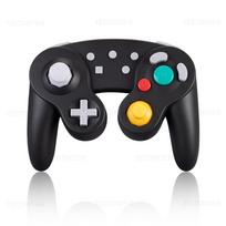 Bluetooth suderinamas Gamecube valdiklis, skirtas NS Switch 2/Switch konsolei, Gamepad, skirtas Steam/Android/PC, vairalazdė su Turbo funkcija juoda