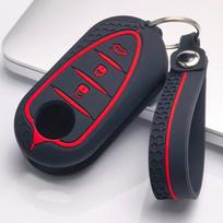 Key Case Cover for Alfa Romeo Giulietta 4C Mito 159 GTO with Keychain Anti-Scratch Guard Shockproof Protection Soft Grip Texture Dust Resistant Cover juoda