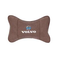 Suede Galvos Atrama Automobilio Kvėpuojanti Atminties Putų Kaklo Pagalvė Volvo XC60 XC40 V90 V60 V40 XC90 XC70 V50 S60 V70 S90 AWD T6 EX90 EX30 ruda