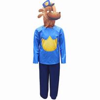 Hot Selling Tight Clothes Halloween cos Costumes Dogcosplay Costumes Stage Detective Dog man 140 yards blue