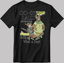Disney Robin Hood Little John Oo De Black T-Shirt XL beige