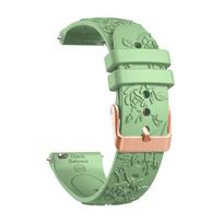 20 mm silikoninė laikrodžio apyrankė, skirta Garmin Vivoactive 6 5 3, dirželis, skirtas Forerunner 570 42 mm 165 / Venu Sq 2 / Venu, apyrankė, skirta Samsung Galaxy 7 6 5 4, apyrankė Galaxy Watch 7 6 5 4 žalia