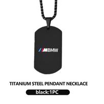 Automobilio stiliaus nerūdijančio plieno karoliai Su asmeniniu pakabuku Aksesuarai BMW M 1 3 4 5 6 7 serijoms X1 X3 X4 X5 G20 G38 F48 gray