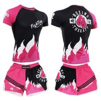 Men Women Boxing Training Suit Breathable Quick-Dry Martial Arts Gym Fightwear Muay Thai Kickboxing Kids 3XL Recommended Weight 60-70lb
