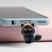 Mobile Phone Dust Plug Pendan Cute Cat Dog Decoration Hanging Pendant For Type-C Charging Port Anti-Dust Plug