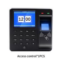 Access Control Time Attendance Machine Fingerprint Recognition/Password/125Khz RFID Card Time Clock Employee Check-in Recorder M10H blue