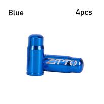 MTB Bike Parts Dust Cover Wheel Tire Covered Valve Cap French Tyre Dustproof Valves Protector 4Pcs mėlyna