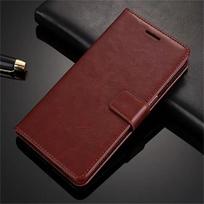 Odinis piniginės dėklas, skirtas Xiaomi Mi 9 9T 8 CC9 A1 A2 A3 Lite Redmi K20 8A 7A 6A S2 Note 8T 8 7 6 5 Pro Redmi 5 Plus ruda