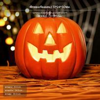 Halloween Decorations, Pumpkin foam Board Standee, Outdoor Photo Prop Bat Garland 300cm Luminous Pumpkin 31*24*30cm red