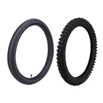 70 100 19 Tire Inner Tube Set Coarse Tread Pattern Rubber Replacement for Surron Light Bee X L1E black