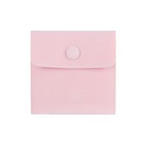 Dust Protect Gift Snap Storage Pouch Jewelry Packaging Bag Bracelet Bag Necklace Wrapping Bag pink-7*7cm white
