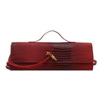 Hot-selling snake pattern clutch bag, organ bag, horizontal light luxury small square bag, portable shoulder messenger dinner bag raudona