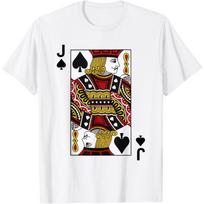 Jack of Spades Tshirt Blackjack Cards Poker 21 J Tee shirt T-Shirt XXXL black