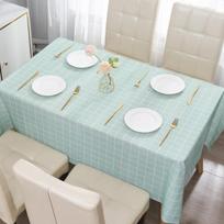 Plaid Waterproof Oil-proof Tablecloth Washable Dust-proof Table Mat Nordic Ins House Tee-table Simple Children Desk New Fashion 137 90 thin
