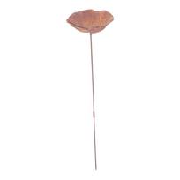 Antique Copper Finish Outdoor Bird Water Feeder And Drinking Tray For Terraces Yard Lawn Or Patios Backyard Wildlife L gray